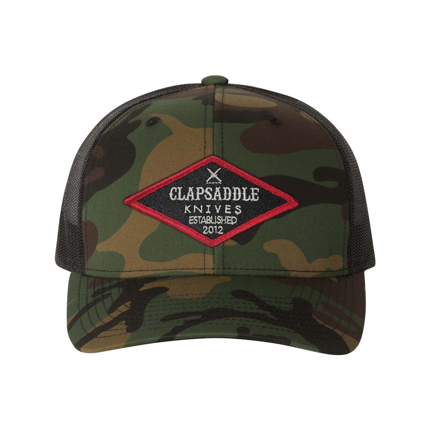 Red Clapsaddle Diamond Patch Snapback