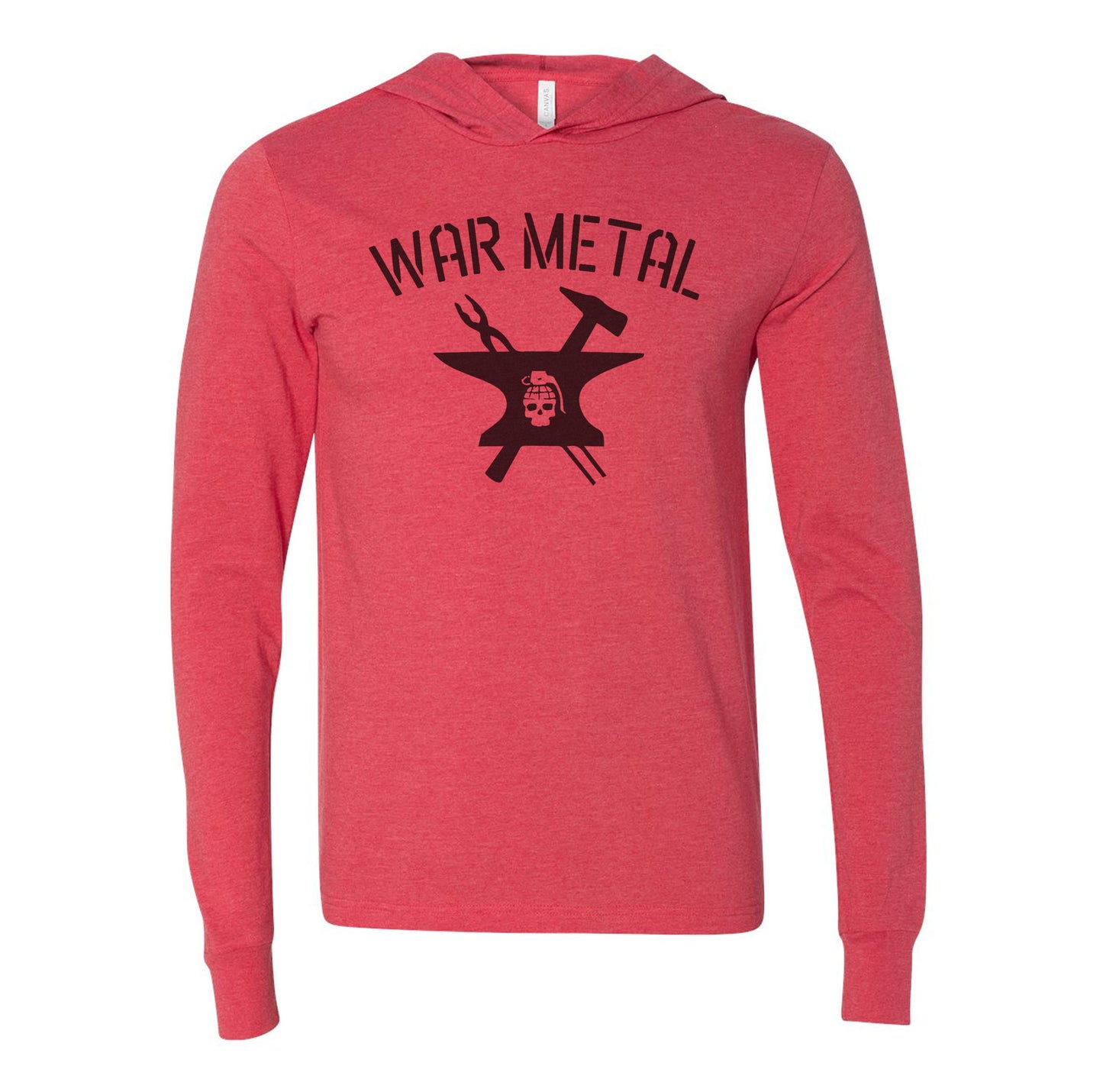 War Metal Anvil Hooded Long Sleeve